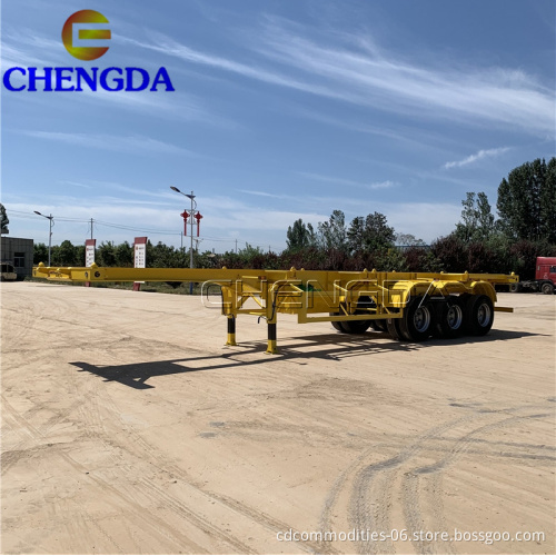 Brand New 3 Axles Container Skeleton Semi Trailer